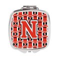 Carolines Treasures Letter N Football Scarlet and Grey Compact Mirror CJ1067-NSCM